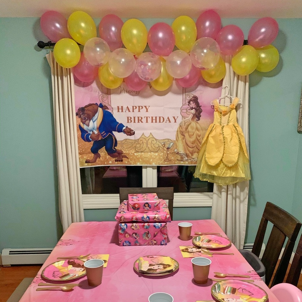 Beauty & The Beast Birthday Banner - Picture 3 of 3